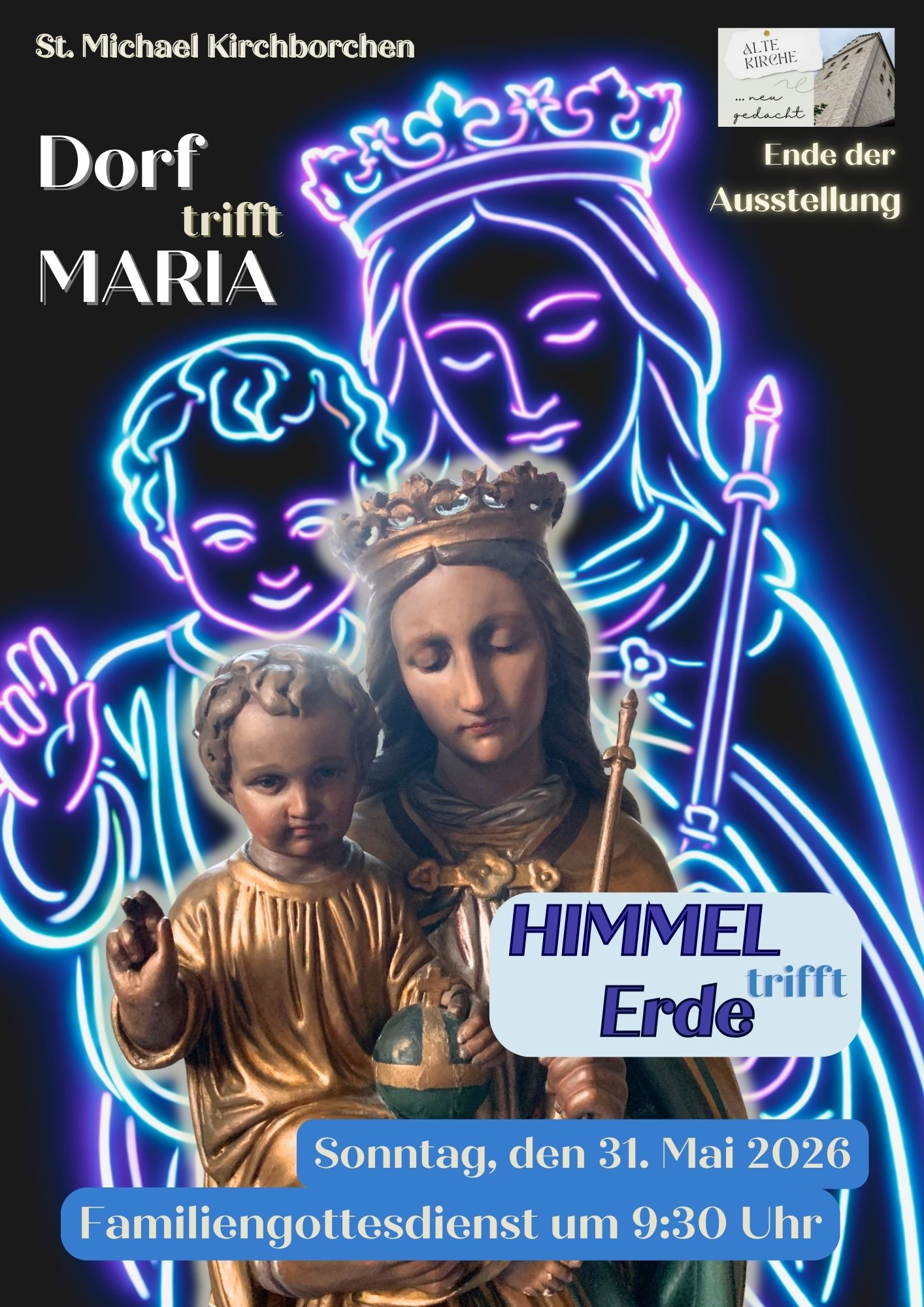 Familiengottesdienst zum Abschluss der Ausstellung Dorf trifft Maria 