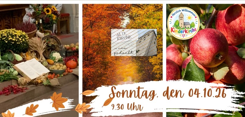 Erntedank mal anders: Herzliche Einladung zum „Mitbringsel-Gottesdienst“ in St. Michael!