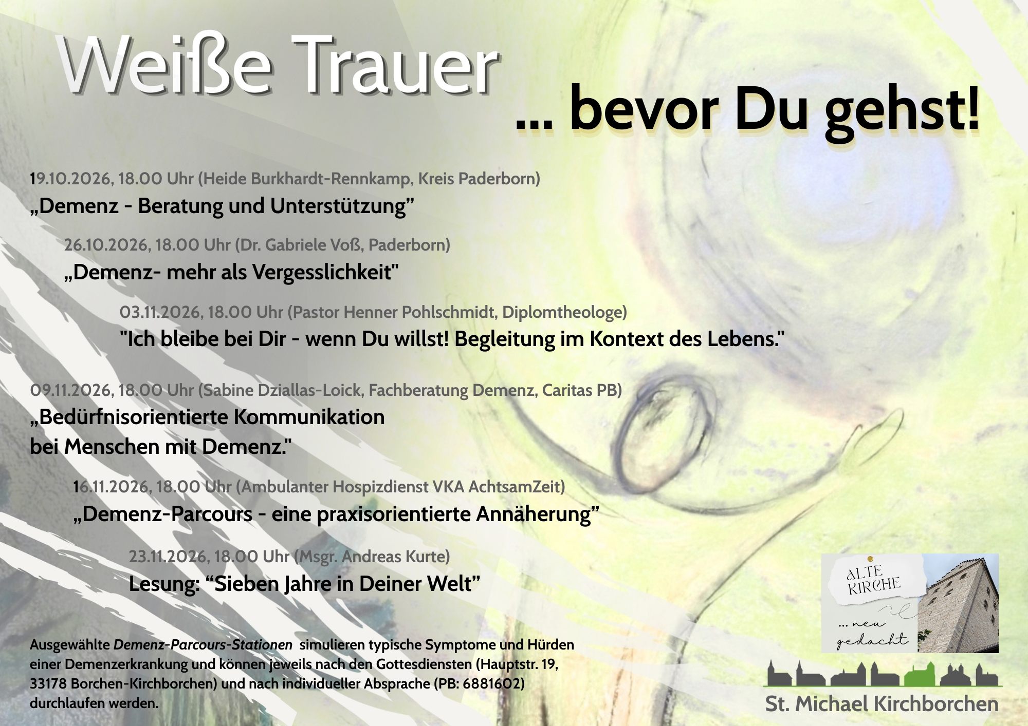 Weiße Trauer....bevor Du gehst